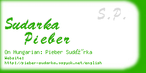 sudarka pieber business card